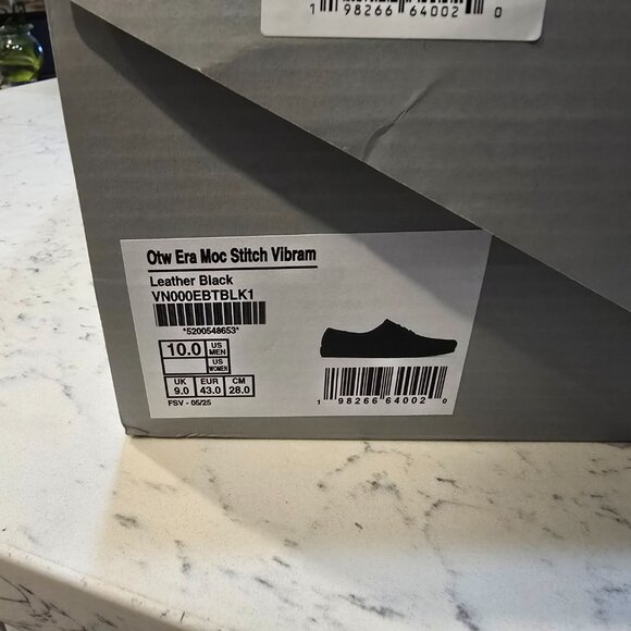 OTW by Vans Era Moc Stitch BLACK VN000EBTBLK1 Men's Size 10 LEATHER SHOES NEW - Picture 11 of 15